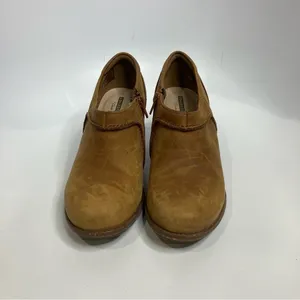 Clarks Sashlin Aleta‎ booties shooties brown leather size 8 thumbnail 3