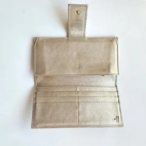 Gucci Abbey D-Ring Long Wallet GG‎ Monogram Canvas Metallic Gold thumbnail 3