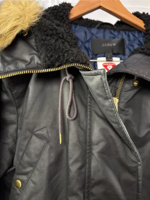 J. Crew Eco Friendly Primaloft Perfect Winter Parka in Navy Blue Size Large thumbnail 3