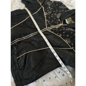 East West 80's Black & Gold Glitter Star Patterned Zip-Up Windbreaker Jacket thumbnail 3