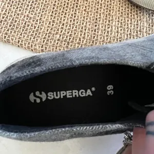 Superga Plaid Flannel Low Top Sneakers Women's Size 39 EU 8 US Grey Black‎ thumbnail 5