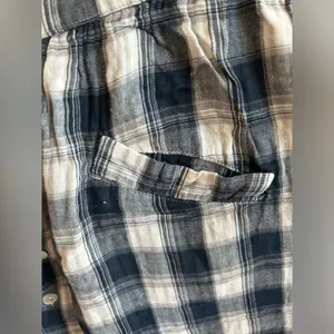 POL Ladies Girls Skirt Button Front Plaid Summer Cotton Sz Large thumbnail 3