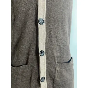Banana Republic Womens Brown Cotton Button Front Cardigan Sweater‎ Vest Small thumbnail 4