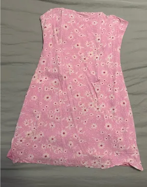 Sky to Moon Pink Floral Mini Dress thumbnail 1