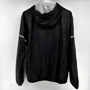 Zyia Active Rain Jacket Windbreaker Reflective Softshell Zip Hood Camo Black 2X thumbnail 3