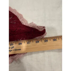 Free People Intimately Bodysuit Womens Small Red Stretch Cream Lace Be My Bae thumbnail 8