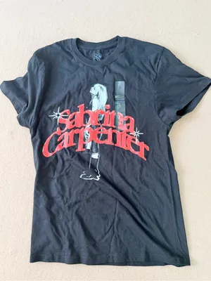 Sabrina Carpenter Crewneck T-Shirt Tee 100% cotton Tour Music Fans Gift Medium thumbnail 6