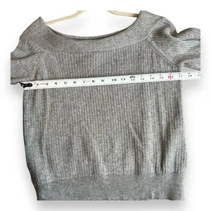 Anthropologie Moth Sweater‎ Women Small Ribbed Knit Off The Shoulder Dancer thumbnail 3