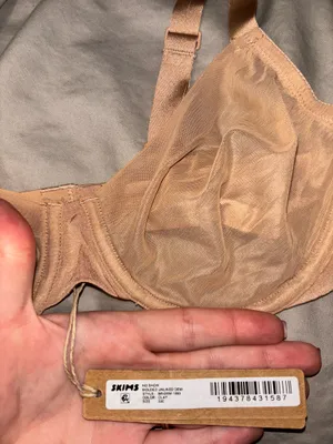 SKIMS No Show Molded Unlined Demi Bra Clay 32C thumbnail 4