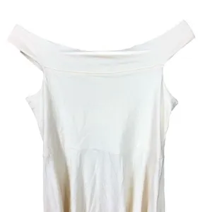 ASOS‎ Cream Off The Shoulder Skater Dress Open Back US 10 thumbnail 3