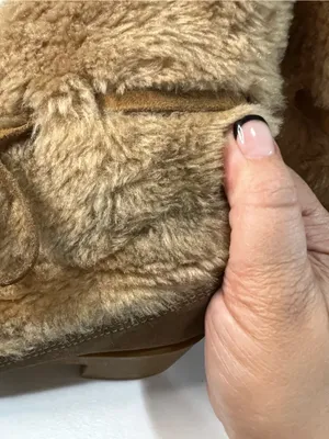 Snowland Vintage 70’s Tan Suede Faux Fur Snow Bunny Eskimo Moccasin Booties thumbnail 8