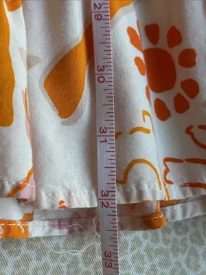 Label of Love Beachy Orange & White Mini Dress or Cover Up size L thumbnail 9