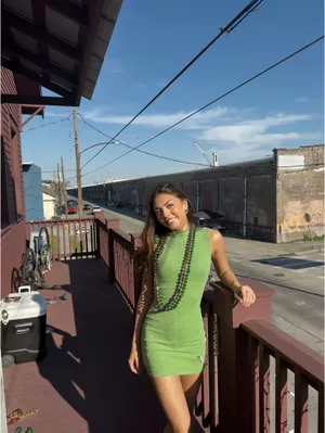 Green mini dress thumbnail 2