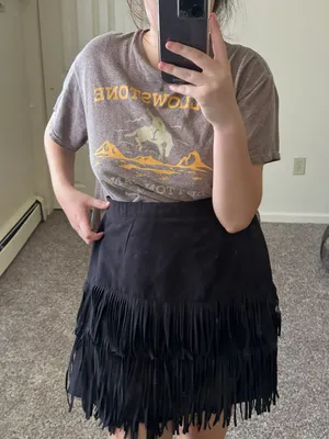 Buckle Western Fringe Skirt thumbnail 1