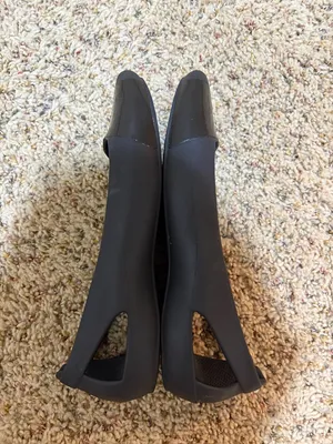 Crocs Sienna Black Shiny Patent Toe Rubber Flats Size 6 thumbnail 7