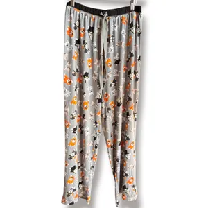 Rene Rofe Halloween Frenchie Dog Print Pajama Pants Gray XL Spooky Season Lounge thumbnail 2