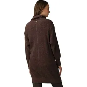 Prana Milani Merino wool Organic Cotton Blend Brown Sweater Dress Sm #776 thumbnail 3