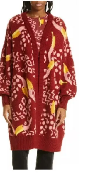Farm Rio Toucanissimo Cardigan Size Medium thumbnail 1
