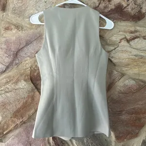 Commense Button Split Sleeveless Pants Set size small Gray thumbnail 4