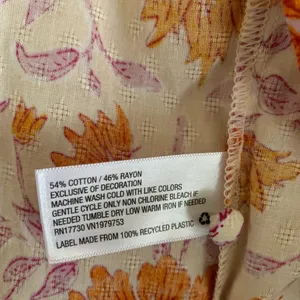 Universal Thread Goods Co. Floral‎ Babydoll Top Size Large thumbnail 3