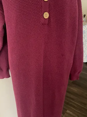Free People FP Beach Hailee Sweater Midi Maxi Dress in Mulberry Small thumbnail 6