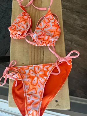 Target Bikini orange and pink  thumbnail 1