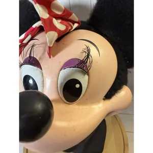 Vintage Disney Character Fashions Minnie Mouse Adult 3D Plastic Snapback Hat thumbnail 2