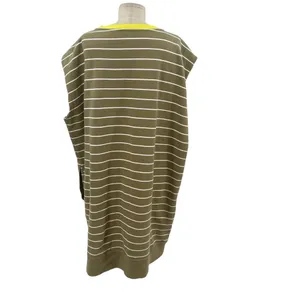 Anthropologie Daily Practice Tee Dress Striped Light Fleece Green‎ Size Large thumbnail 9