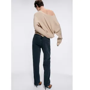 Nwt Zara Premium Quinn Pleated Straight Jeans Sz-10 thumbnail 4