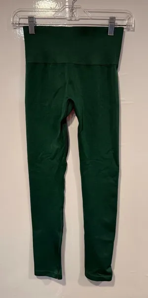 Green TNA High-Waist‎ Leggings - Forest Green thumbnail 1