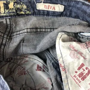 Diva Los Angeles Y2K Vintage Low Rise Dark Wash Jeans Size 8 thumbnail 2