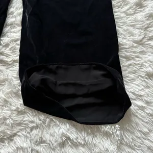 Jcrew Cropped Velvet Jumpsuit Black Size 6 thumbnail 8