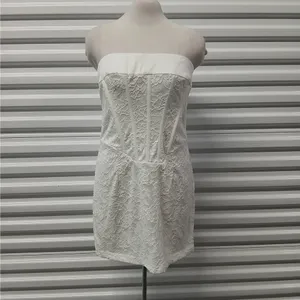 Princess Polly Brea Strapless Mini Dress Size 12 White Embroidered Lace Party thumbnail 5