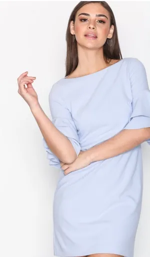 🛎️ Clearance Lauren Ralph Lauren Silvana Dress BabyBlue Color Size 4 thumbnail 1