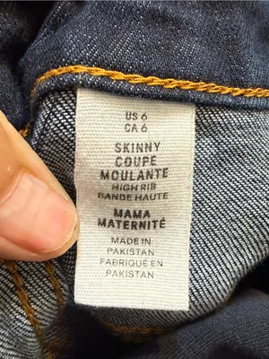 Old Navy Dark Blue Maternity Over-Belly Jeggings thumbnail 7