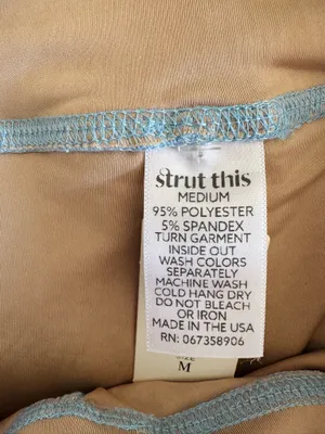 STRUT THIS Eyelet Matching Sport Bra & Shorts Set, Size M thumbnail 12