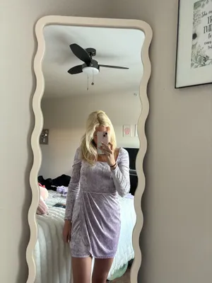 cute silk pink dress thumbnail 2