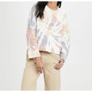 Madewell Tie-Dye Westford Pullover Sweater Pastel Cotton‎ Small Artsy Boho Boxy thumbnail 7