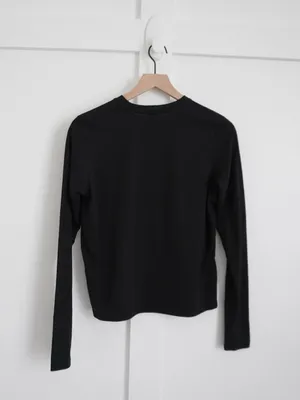 Skims Black Long Sleeve Tee thumbnail 3