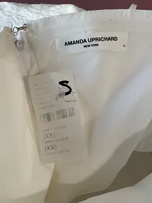 Amanda Uprichard Addison Dress in Ivory X-Small New Womens Mini Strapless thumbnail 9