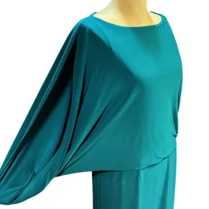Jessica Simpson 6 Teal Draped Open Back Mini Dress Cocktail Party Wedding Date thumbnail 2