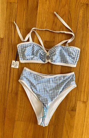 Peek & Beau ASOS Gingham Swimsuit NWT thumbnail 1
