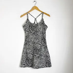 Outdoor Voices The Exercise Dress – Black/White Animal Print Size Medium thumbnail 3