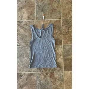 Skims Soft Lounge Ribbed Tank Top Heather Gray Size XS thumbnail 3