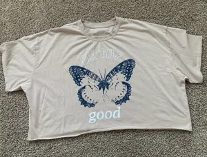 Grayson threads be the good butterfly crop tee thumbnail 1