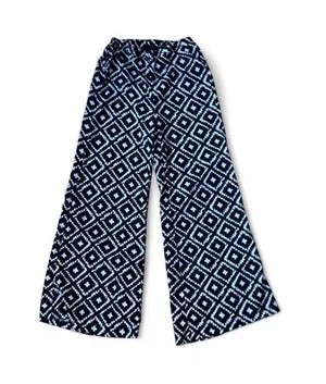 Papaya Black & White Diamond Pattern Wide Leg Pants Sz S thumbnail 1