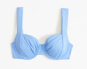 Abercrombie Blue Wide Strap Underwire Bikini Top XXS NWT thumbnail 1