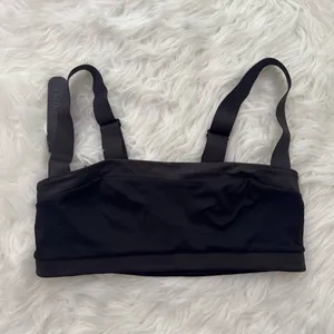 Nike Skims Matte Shine Mix Straight Neck Bra Obsidian Ingenious Size Small thumbnail 2