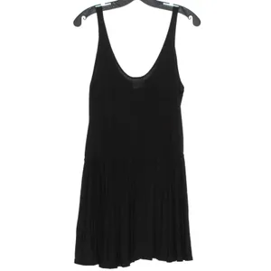Free People Black Beaded Mini Tank Dress Boho Festival Y2K Flowy Cottagecore M thumbnail 2