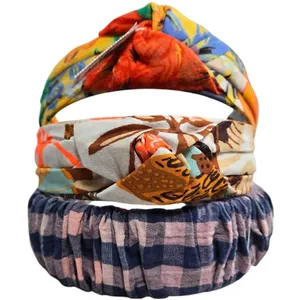 Aerie‎ Lot of 3 Headbands Knotted Turban Style Printed & Gingham thumbnail 1